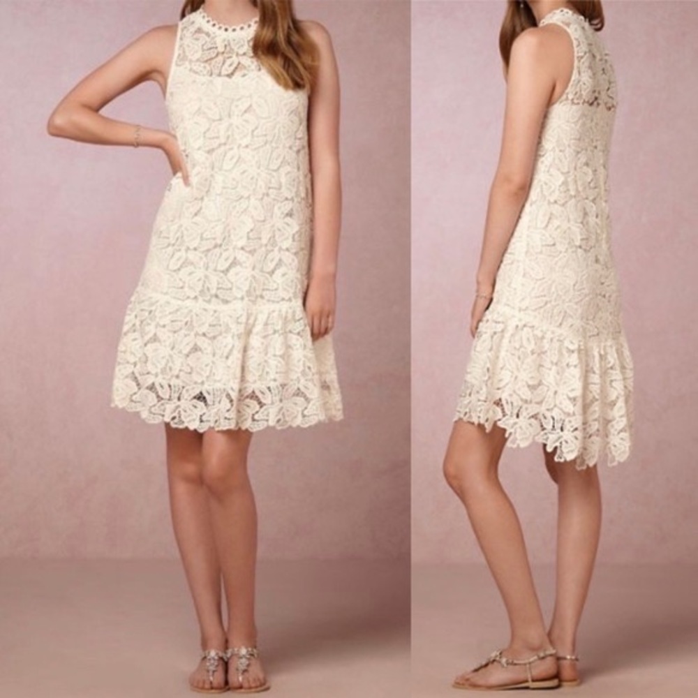 Yoana Baraschi Cream Lace Dress